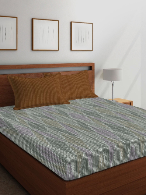 Boutique Living India Grey & Off-White Geometric 210 TC Cotton 1 King Bedsheet with 2 Pillow Covers
Boutique Living India Grey & Off-White Geometric 210 TC Cotton 1 King Bedsheet with 2 Pillow Covers