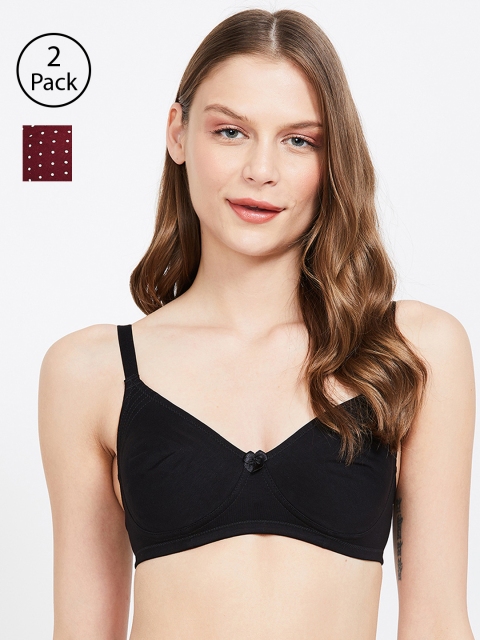 Ginger by Lifestyle Pack of 2 Non-Wired Non Padded T-shirt Bras 8907362200302, Maroon
Ginger by Lifestyle Pack of 2 Non-Wired Non Padded T-shirt Bras 8907362200302, Maroon