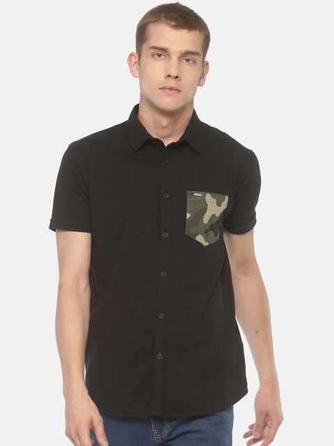 T-Tog Men Brown Slim Fit Solid Casual Shirt
