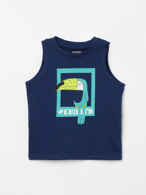 Juniors by Lifestyle Boys Navy Blue Printed Round Neck T-shirt
Juniors by Lifestyle Boys Navy Blue Printed Round Neck T-shirt