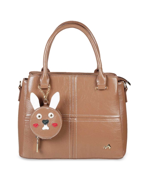Metro Khaki Solid Handheld Bag