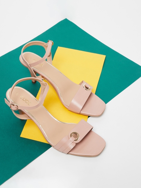 CODE by Lifestyle Women Nude-Coloured Solid Heels