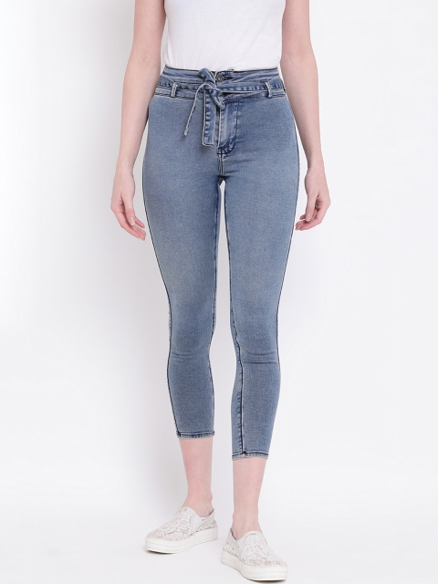 Code 61 Women Blue Skinny Fit High-Rise Clean Look Stretchable Jeans