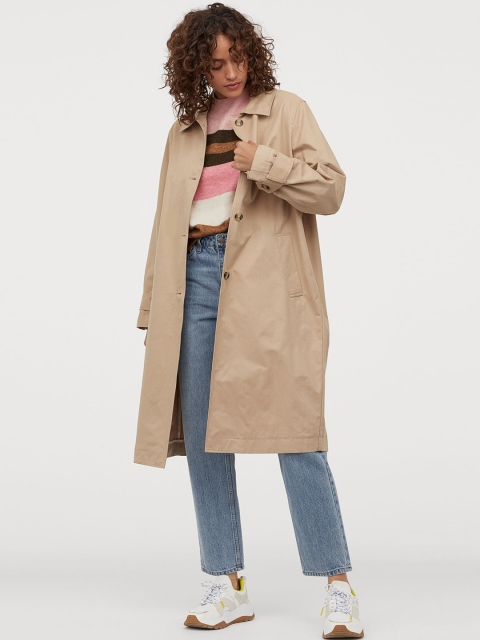 H&M Women Beige Oversized Coat