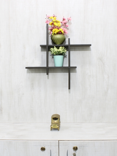 RANDOM Grey MDF Basic Wall Shelf