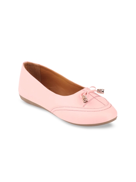 FAUSTO Women Pink Solid Ballerinas