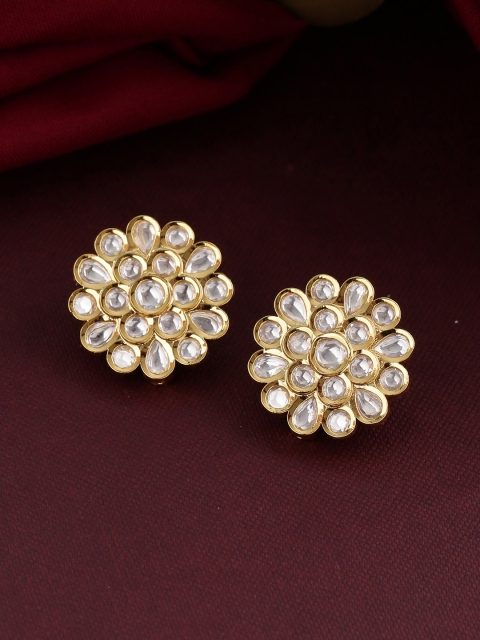Tistabene Gold-Plated & White Floral Studs