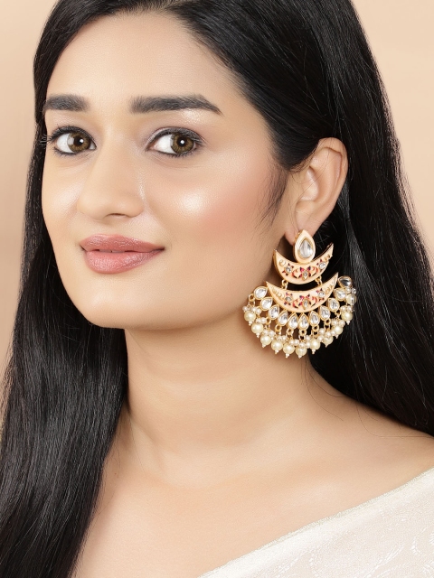 Rubans 22K Gold-Plated Handcrafted Classic Chandbalis