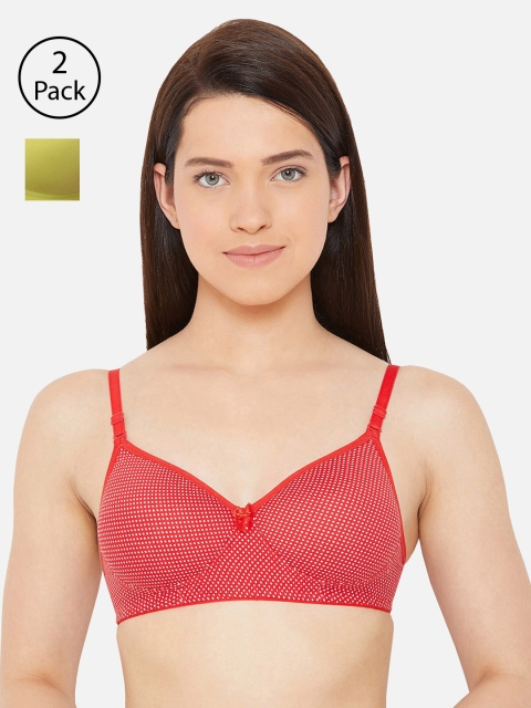 Lady Lyka Pack of 2 Printed Non-Wired Lightly Padded T-shirt Bra BREEZE-GRN-COSTA-001-RED, Green
Lady Lyka Pack of 2 Printed Non-Wired Lightly Padded T-shirt Bra BREEZE-GRN-COSTA-001-RED, Green