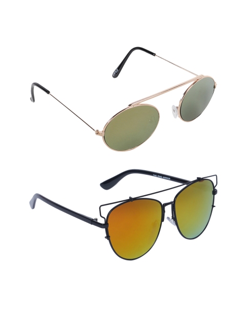 EPICINK hob Unisex Pack Of 2 Round Sunglasses EPSG-5716406-7702403, Green