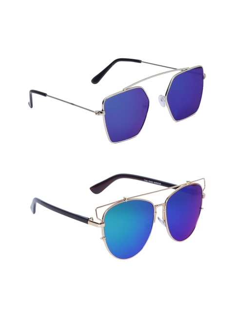 EPICINK hob Unisex Pack Of 2 Square Sunglasses EPSG-2255702-7702405, Blue