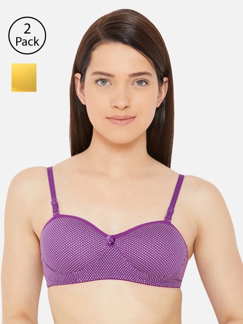 Lady Lyka Pack Of 2 Printed Non-Wired Lightly Padded T-shirt Bra BREEZE-YLW-COSTA-002-PPL, Yellow
Lady Lyka Pack Of 2 Printed Non-Wired Lightly Padded T-shirt Bra BREEZE-YLW-COSTA-002-PPL, Yellow