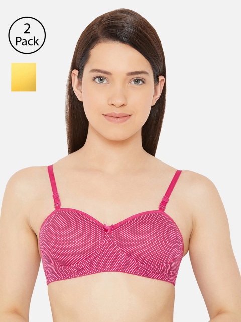 Lady Lyka Pack of 2 Printed Non-Wired Lightly Padded T-shirt Bra BREEZE-YLW-COSTA-002-FCA, Yellow
Lady Lyka Pack of 2 Printed Non-Wired Lightly Padded T-shirt Bra BREEZE-YLW-COSTA-002-FCA, Yellow