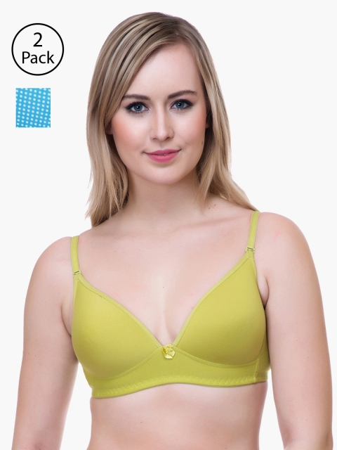 Lady Lyka Pack Of 2 Printed Non-Wired Lightly Padded T-shirt Bra BREEZE-GRN-COSTA-001-SKY, Green
Lady Lyka Pack Of 2 Printed Non-Wired Lightly Padded T-shirt Bra BREEZE-GRN-COSTA-001-SKY, Green