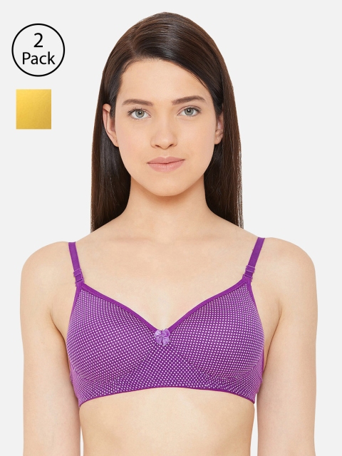 Lady Lyka Pack Of 2 Non-Wired Lightly Padded T-shirt Bra BREEZE-YLW-COSTA-001-PPL, Yellow
Lady Lyka Pack Of 2 Non-Wired Lightly Padded T-shirt Bra BREEZE-YLW-COSTA-001-PPL, Yellow