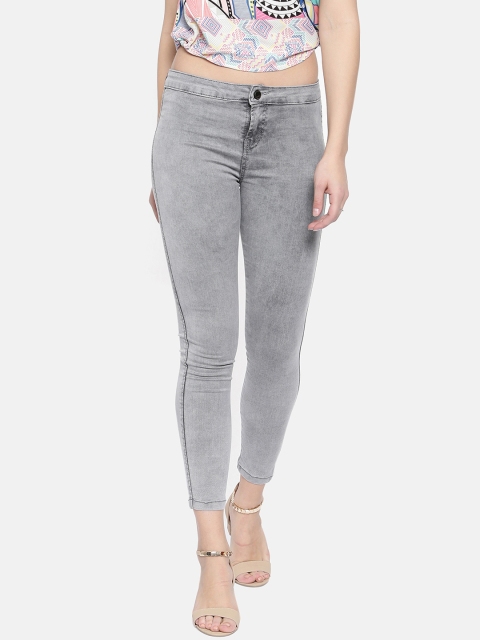 ZHEIA Women Grey Skinny Fit Jeans
