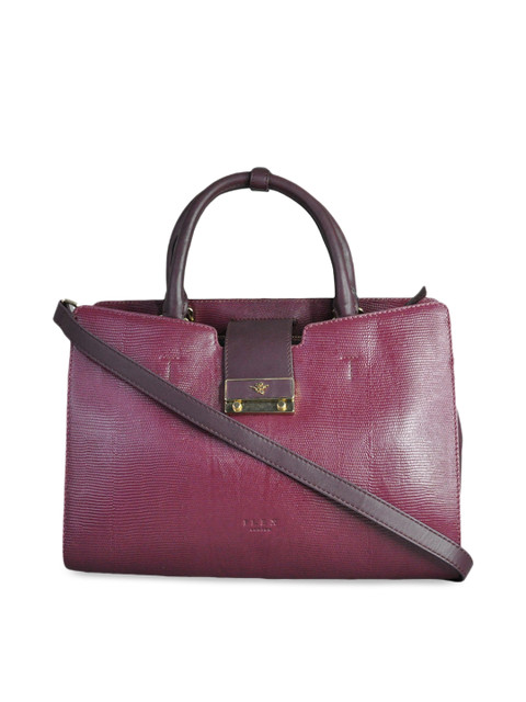 ILEX Burgundy Textured Leather Handheld Bag
ILEX Burgundy Textured Leather Handheld Bag