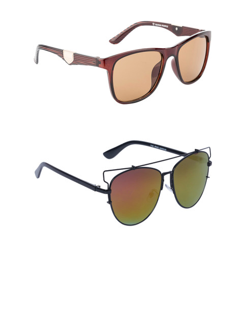 EPICINK hob Unisex Pack of 2 Square Sunglasses EPSG-0240702-7702406, Brown
EPICINK hob Unisex Pack of 2 Square Sunglasses EPSG-0240702-7702406, Brown