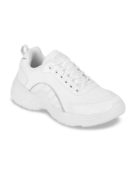 Mode by Red Tape Women White Mesh Walking Shoes