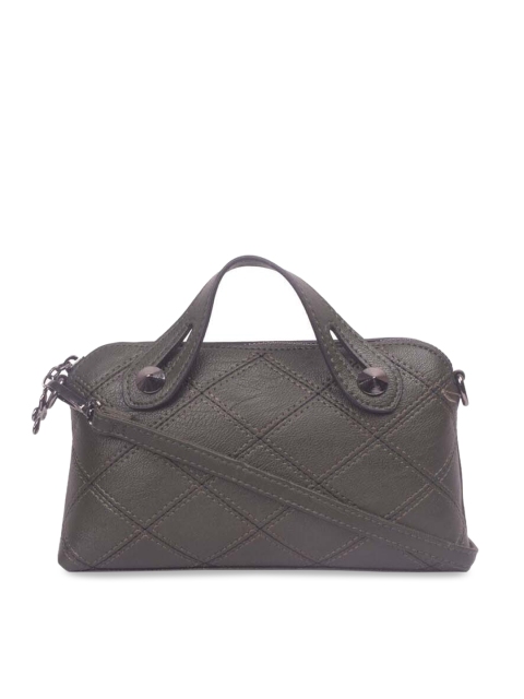 Bagkok Green Solid Handheld Bag