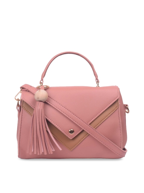 Bagkok Pink Solid Handheld Bag