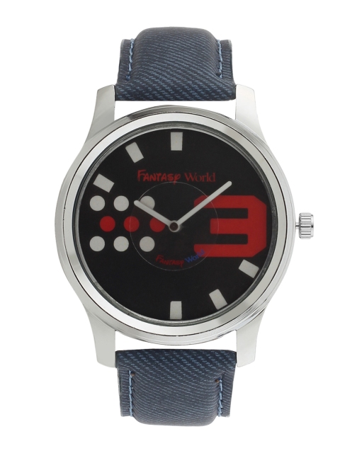 Fantasy World Boys Black Analogue Watch FW-006-BL13