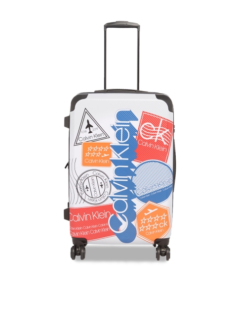 Calvin Klein Unisex White & Blue Printed Airlines Hard-Sided Medium Trolley Suitcase
Calvin Klein Unisex White & Blue Printed Airlines Hard-Sided Medium Trolley Suitcase