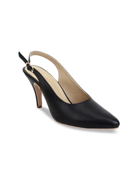 SCENTRA Women Black Solid Pumps