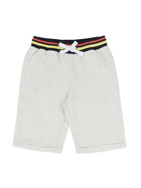 Pantaloons Junior Boys White Printed Regular Shorts