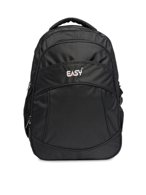 EASY Black Solid Laptop Bag