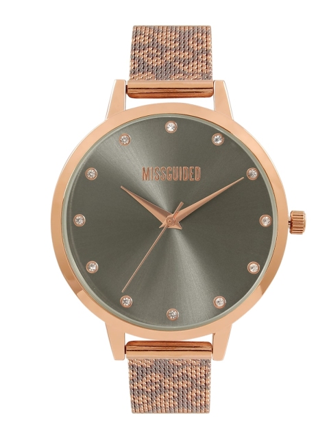 Missguided Women Grey Analogue Watch MG041ERGM