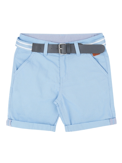 Pantaloons Junior Boys Blue Striped Regular Shorts