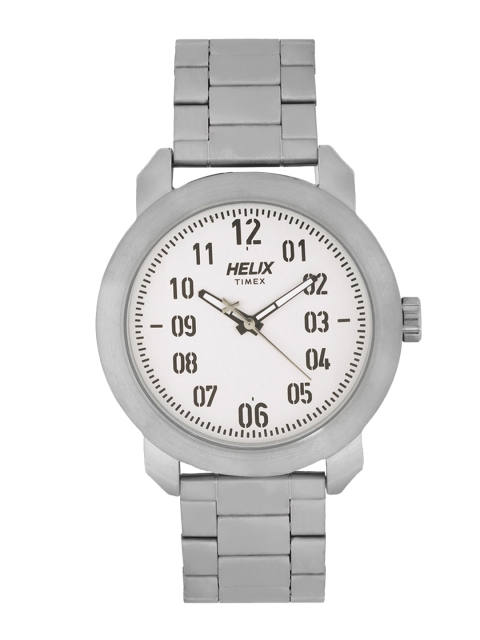 Helix Men Silver-Toned Analogue Watch TW036HG03