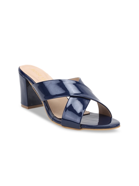 SCENTRA Women Blue Solid Block Heels