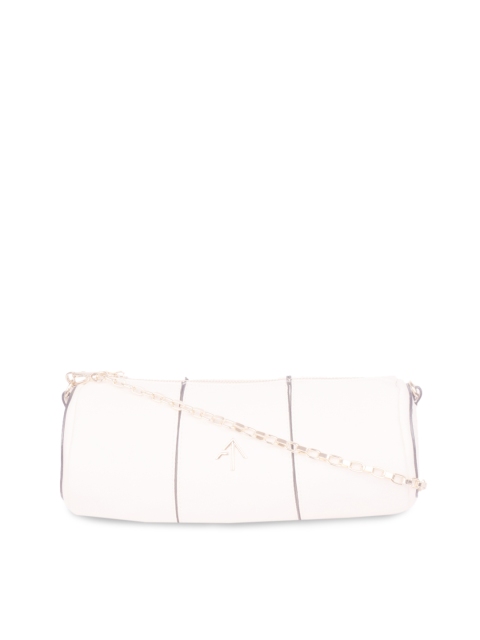 Bagkok Cream-Coloured Solid Sling Bag