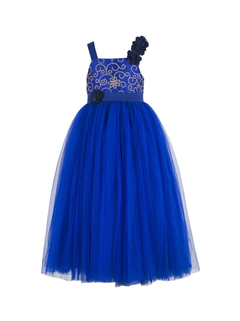 Toy Balloon kids Girls Blue Embellished Maxi Dress