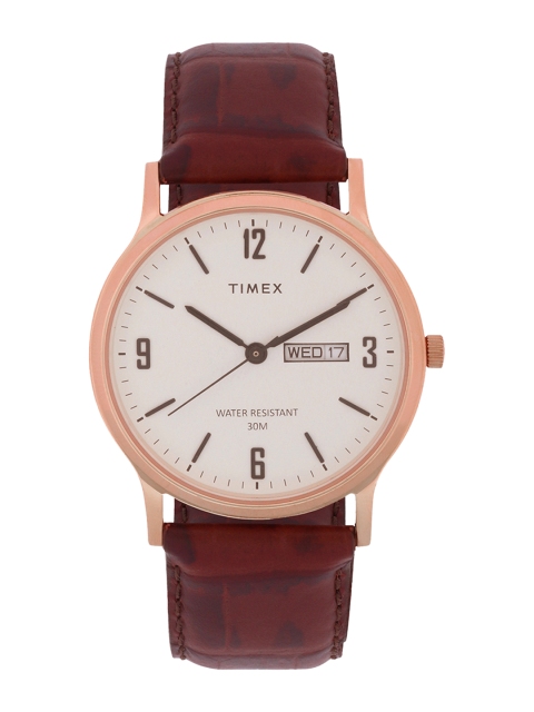 Timex Men Beige Analogue Watch - TW000R437