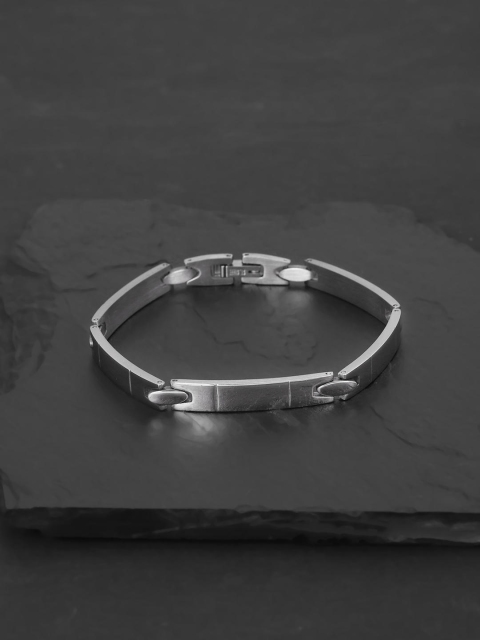 Tistabene Men Silver-Plated Alloy Link Bracelet