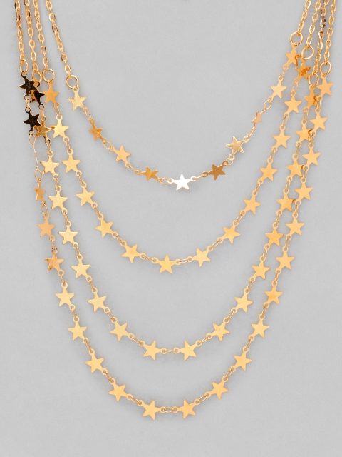 Rubans Gold-Plated Alloy Layered Necklace