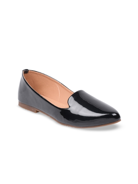 GNIST Women Black Solid Ballerinas