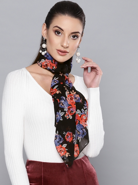Trend Arrest Women Set of 2 Printed Scarf, Multi