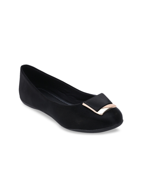 SALARIO Women Black Solid Ballerinas