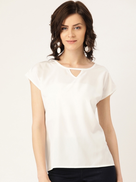 Rute Women White Solid Top