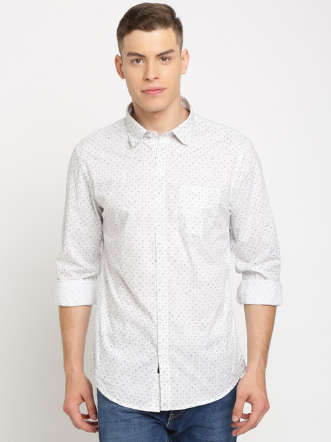 TED HARBOR Men White & Black Slim Fit Printed Casual Shirt
TED HARBOR Men White & Black Slim Fit Printed Casual Shirt
