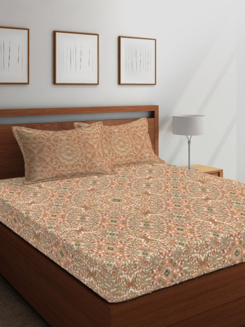 Boutique Living India Brown & Beige Ethnic Motifs 400 TC Cotton 1 King Bedsheet with 2 Pillow Covers
Boutique Living India Brown & Beige Ethnic Motifs 400 TC Cotton 1 King Bedsheet with 2 Pillow Covers
