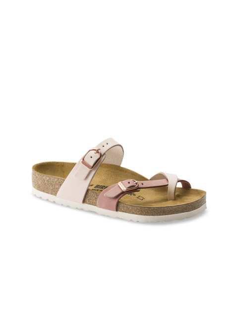 Birkenstock Women Pink Colourblocked Mayari Nubuck Leather One Toe Regular Width Flats
Birkenstock Women Pink Colourblocked Mayari Nubuck Leather One Toe Regular Width Flats
