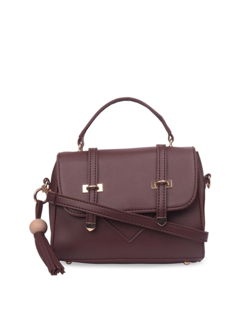 Bagkok Brown Solid Handheld Bag