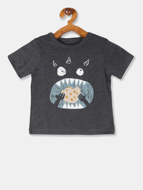 The Childrens Place Infant Boys Grey & White Printed Round Neck T-shirt 
The Childrens Place Infant Boys Grey & White Printed Round Neck T-shirt