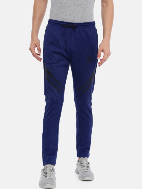 Proline Active Men Blue Solid Slim-Fit Track Pants