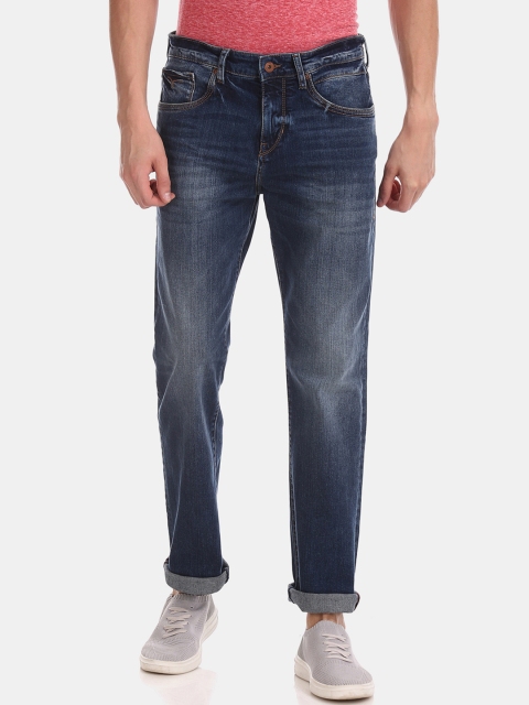 Flying Machine Men Blue Regular Fit Mid-Rise Clean Look Jeans